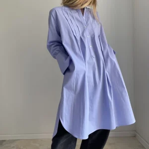 Blouse « LILY » coton bleu
