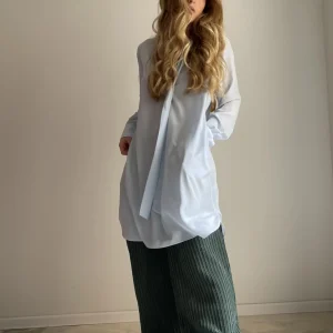 Blouse « LUCIE » bleu dragée