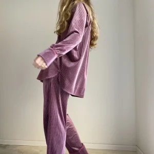 Chemisier « LUCIE » velours lurex