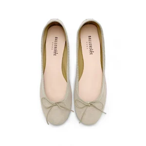 Ballerine in camoscio beige
