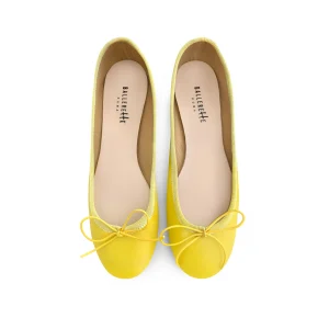Ballerine gialle in pelle
