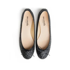 Ballerine nere glitterate