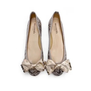 Ballerine in pelle stampa animalier
