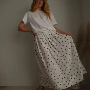 Jupe « AMBRE » lin lavé