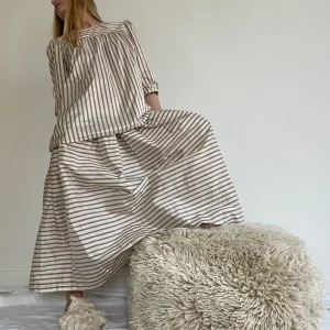 Jupe « MICHELLE » taffetas à rayures