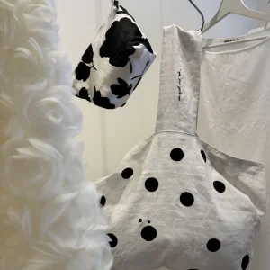 Tote Bag en lin peint & brodé main