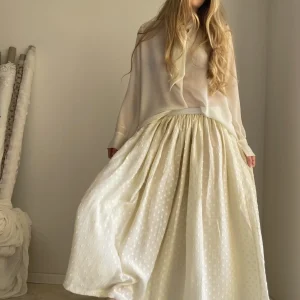 Jupe « AMBRE » coton plumetis