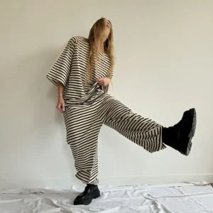 Pantalon « JO » marinière