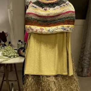 Cache épaules tricoté main en laine