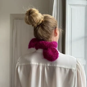 Tour de cou kid mohair prune