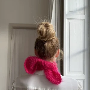 Tour de cou kid mohair fuchsia