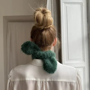 Tour de cou kid mohair vert sapin