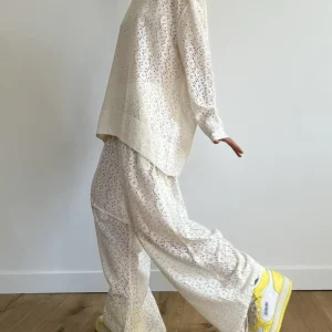 Sweat-shirt dentelle