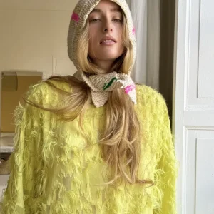 Cagoule tricotée main