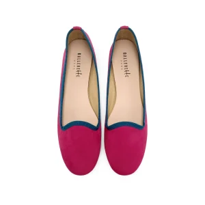 Slippers donna in camoscio prugna