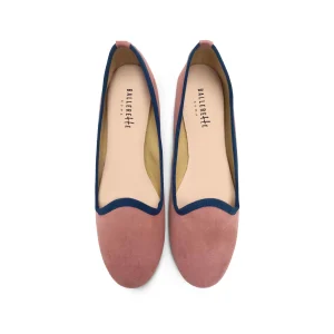 Slippers donna in camoscio rosa antico