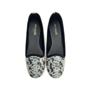 Slippers donna animalier pitonate in pelle