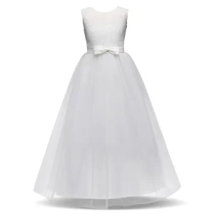 Blanc Robe Princesse Fille