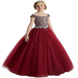 Robe De Princesse Rouge Petite Fille